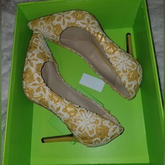 Sam Edelman Tristan Hazel Jacquard Bird Pumps new size 6 - Picture 10 of 15